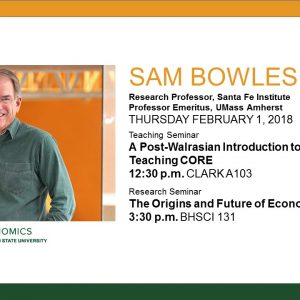 Dr. Sam Bowles seminar