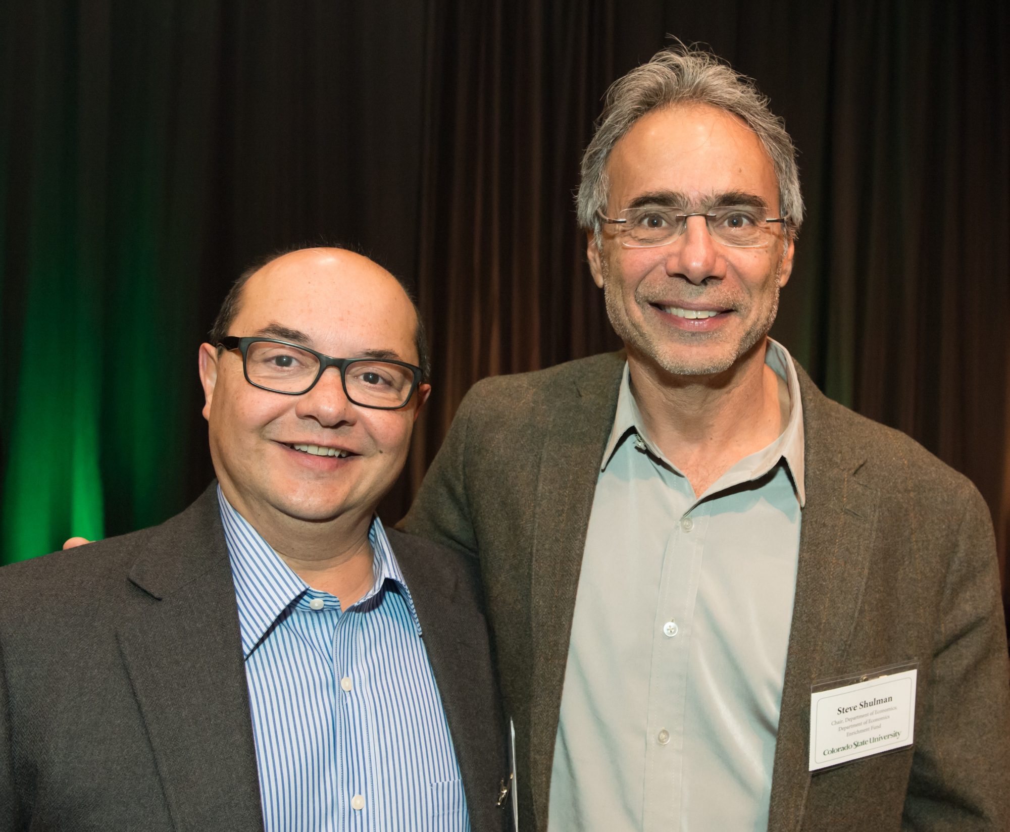 Ben W. Garcia (ECON ‘81) with Prof. Steven Shulman