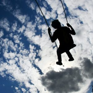 Child on swing