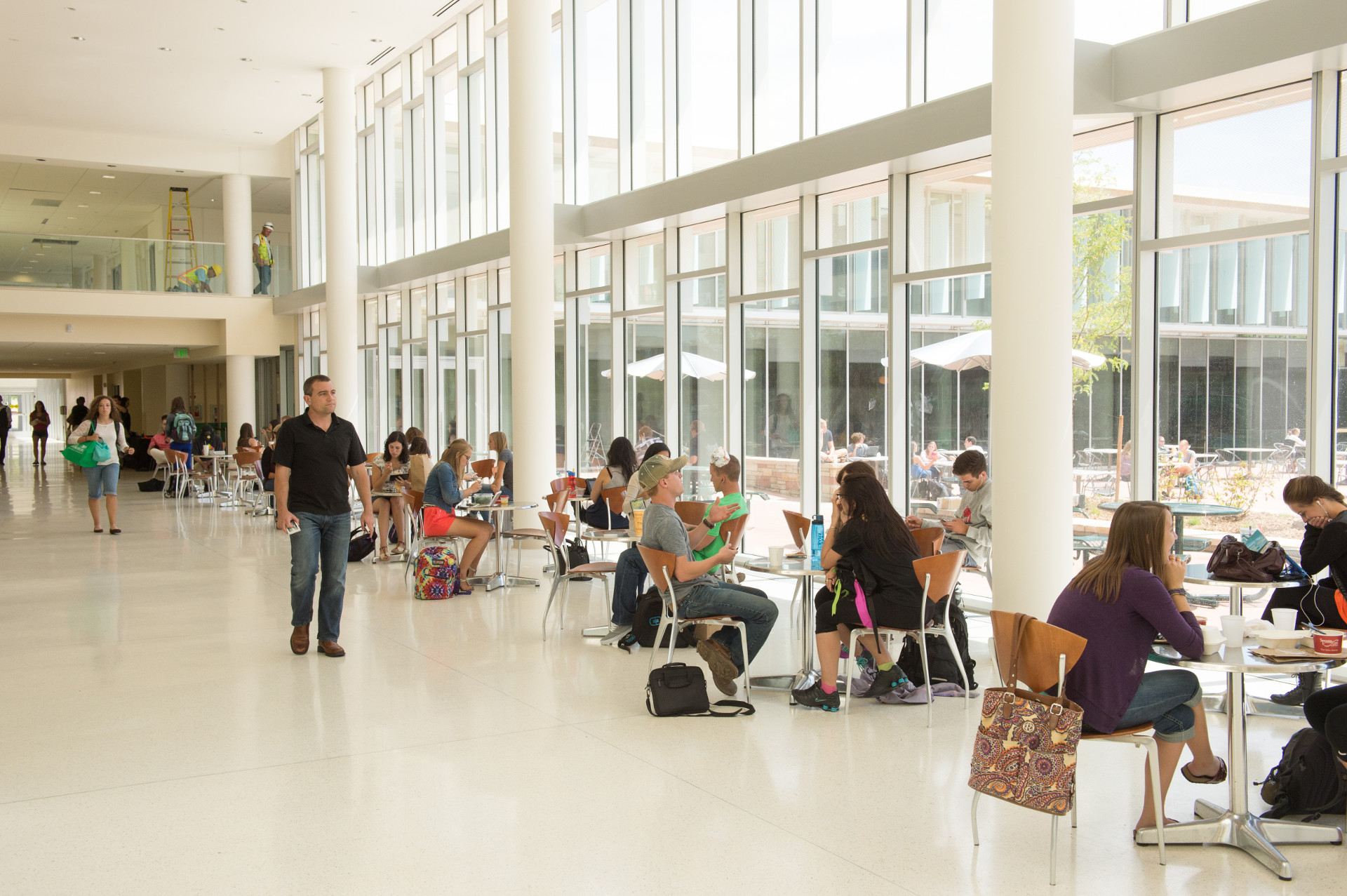 Lory Student Center students inside