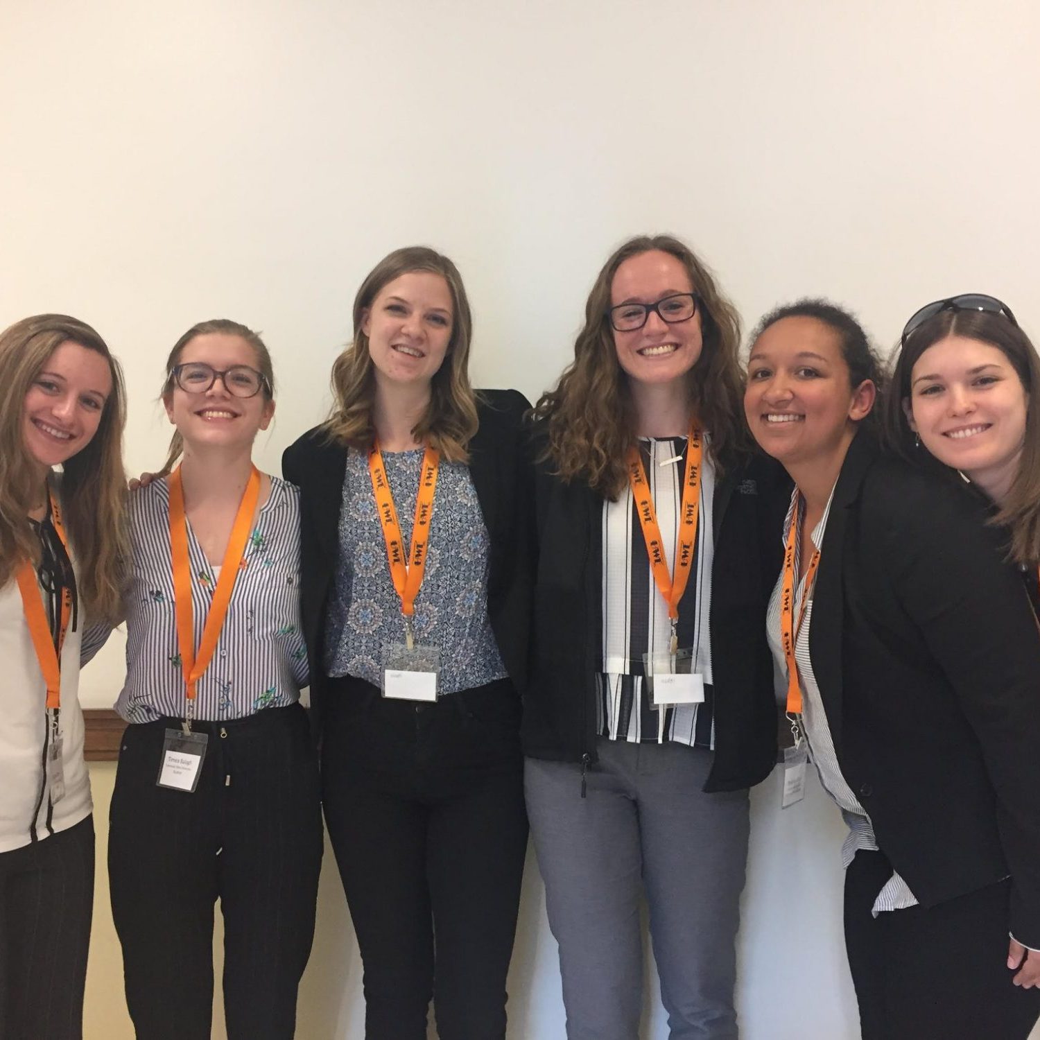 Group of female Economy students posing for photo