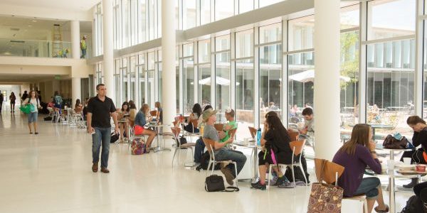 Lory Student Center students inside